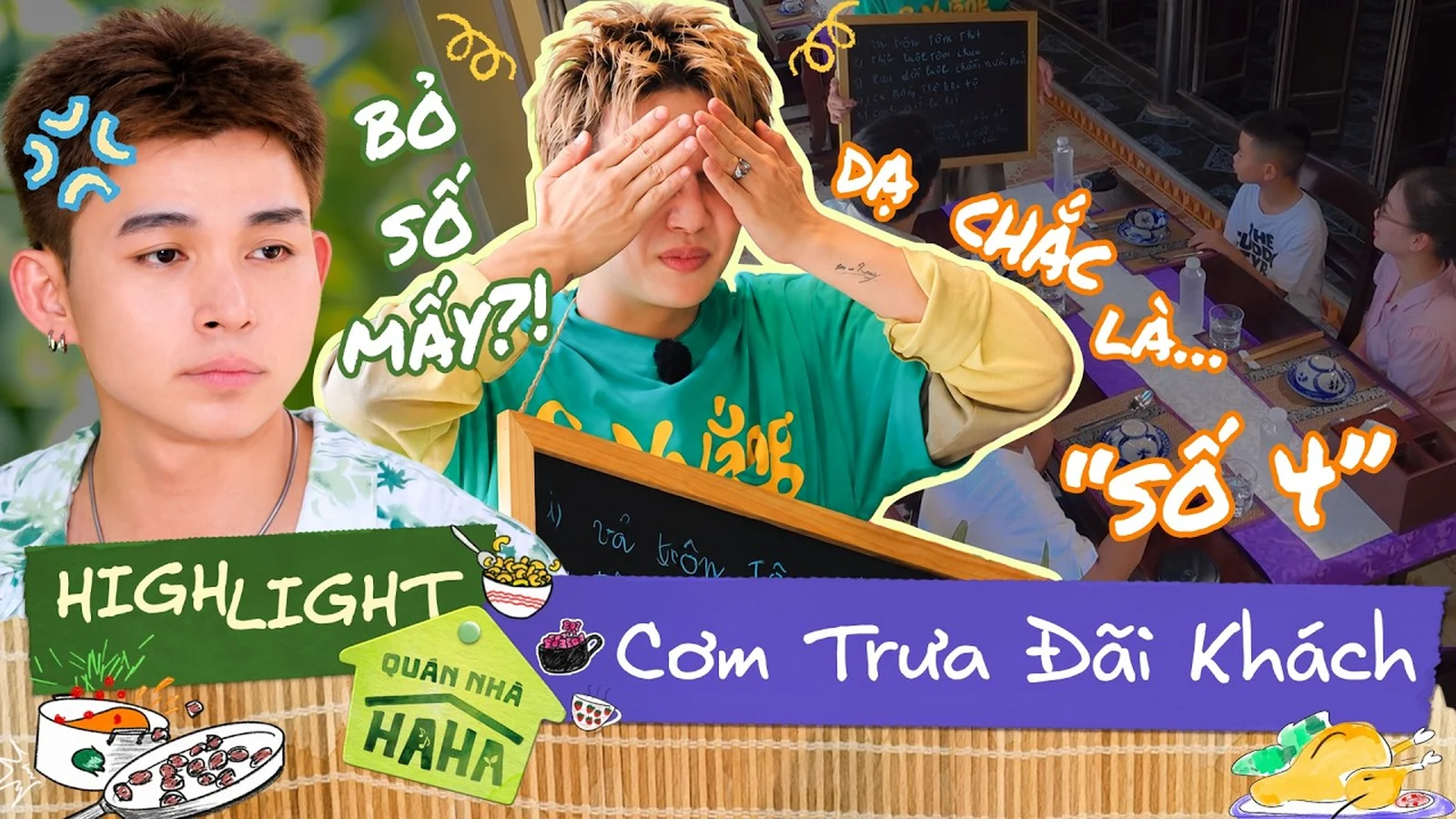 Ảnh bìa highlight Quán Nhà Haha với cảnh hỏi món bò số mấy ở quán cơm Huế