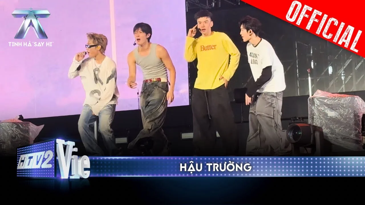 Các anh trai Tinh hà say hi tập trên sân khấu concert ở Vạn Phúc, TP.HCM